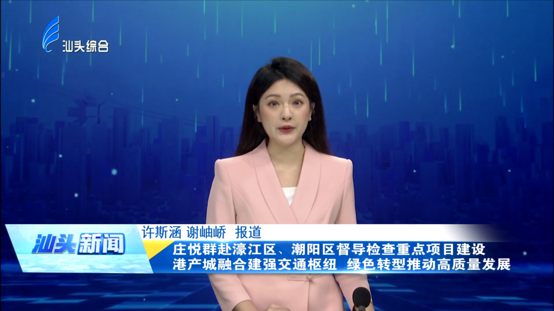 庄悦群赴濠江区、潮阳区督导检查重点项目建设 港产城融合建强交通枢纽 绿色转型推动高质量发展