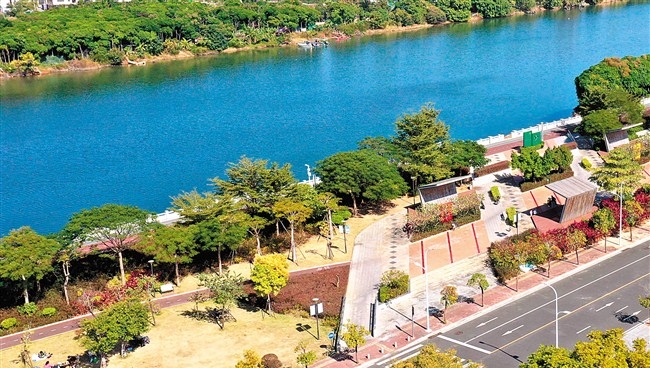 新津河碧道绘就水清岸绿生态画卷